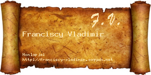 Franciscy Vladimir névjegykártya